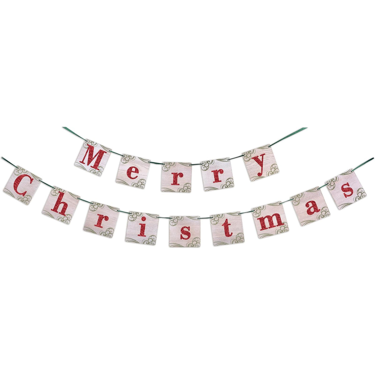Sunset Vista Designs Garland, 52" Long, Merry Christmas