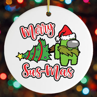 OrnamentallyYou Hanging Ornament, Merry Sus-mas Funny Christmas Ornament, Elegan