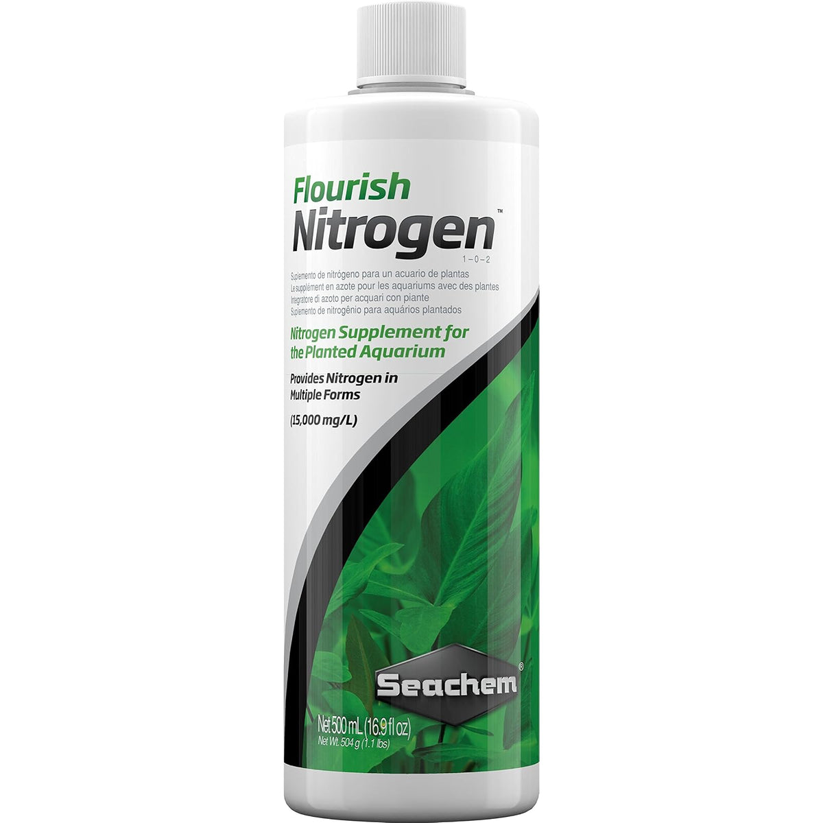 Seachem Aquarium Pond Water Treatment, 16.9 fl oz, mint green