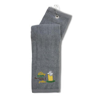 MULLIGAN HOOLIGAN Towel, 16 x 26 inches, Drinking Team/Golf Problem