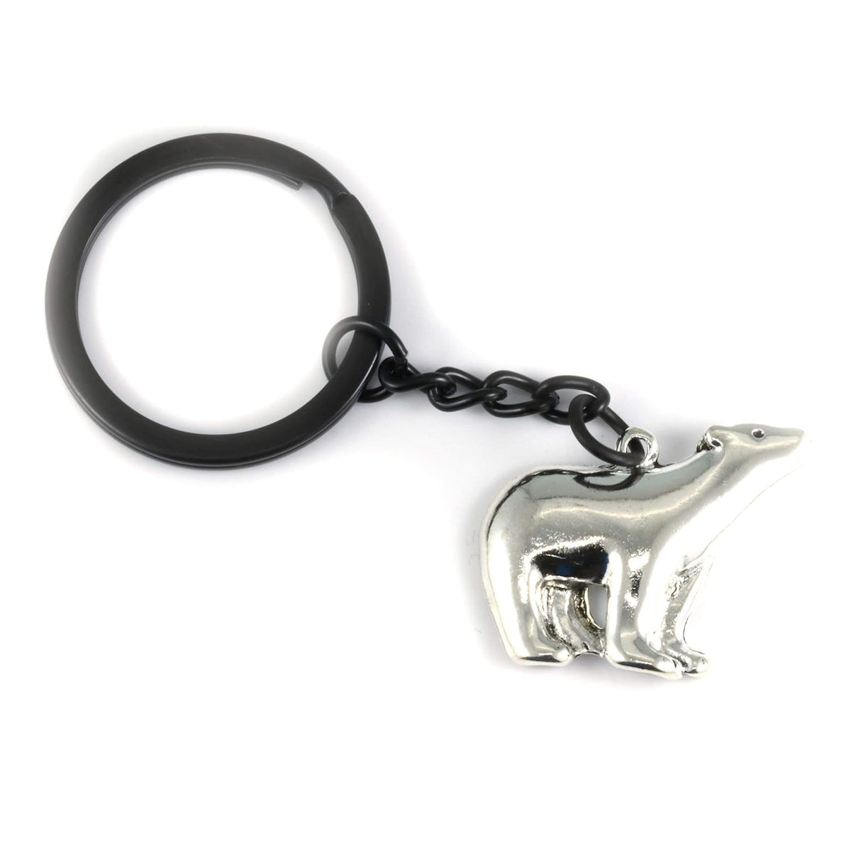Dave The Bunny Keychain, Medium, Silver