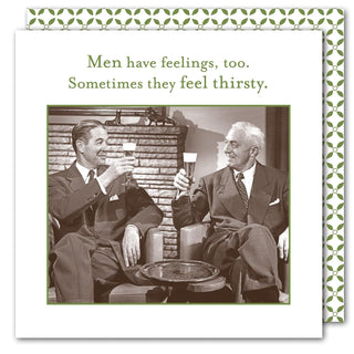 Shannon Martin Design Disposable Napkin, 5" x 5", Men Have Feelings