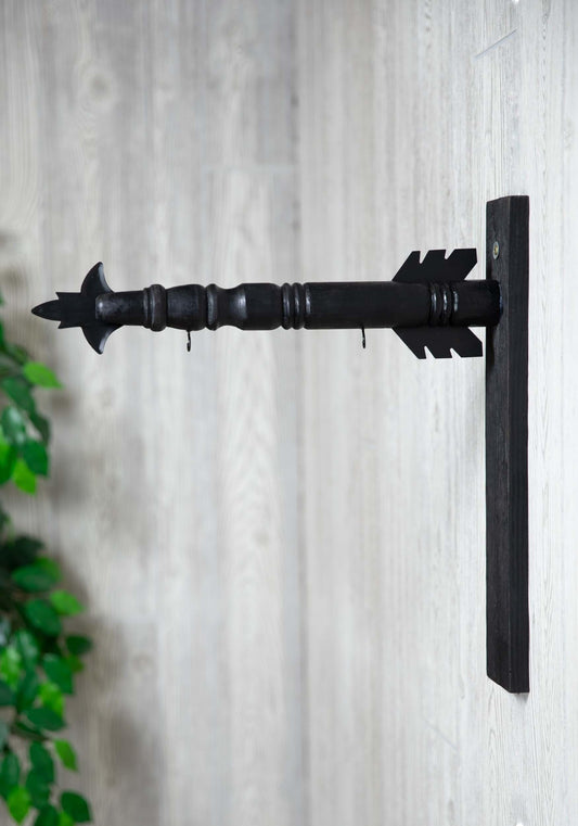 K&K Interiors Arrow Replacement Decorative Hanging Sign, Black