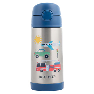 Stephen Joseph Thermos, 11.8 Ounces, Blue Transportation