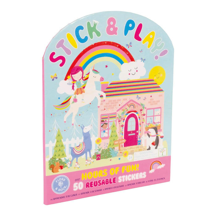 Floss and Rock Stick and Play, Rainbow Fairy, 10.62-inches Length, Educational Activities for Kids