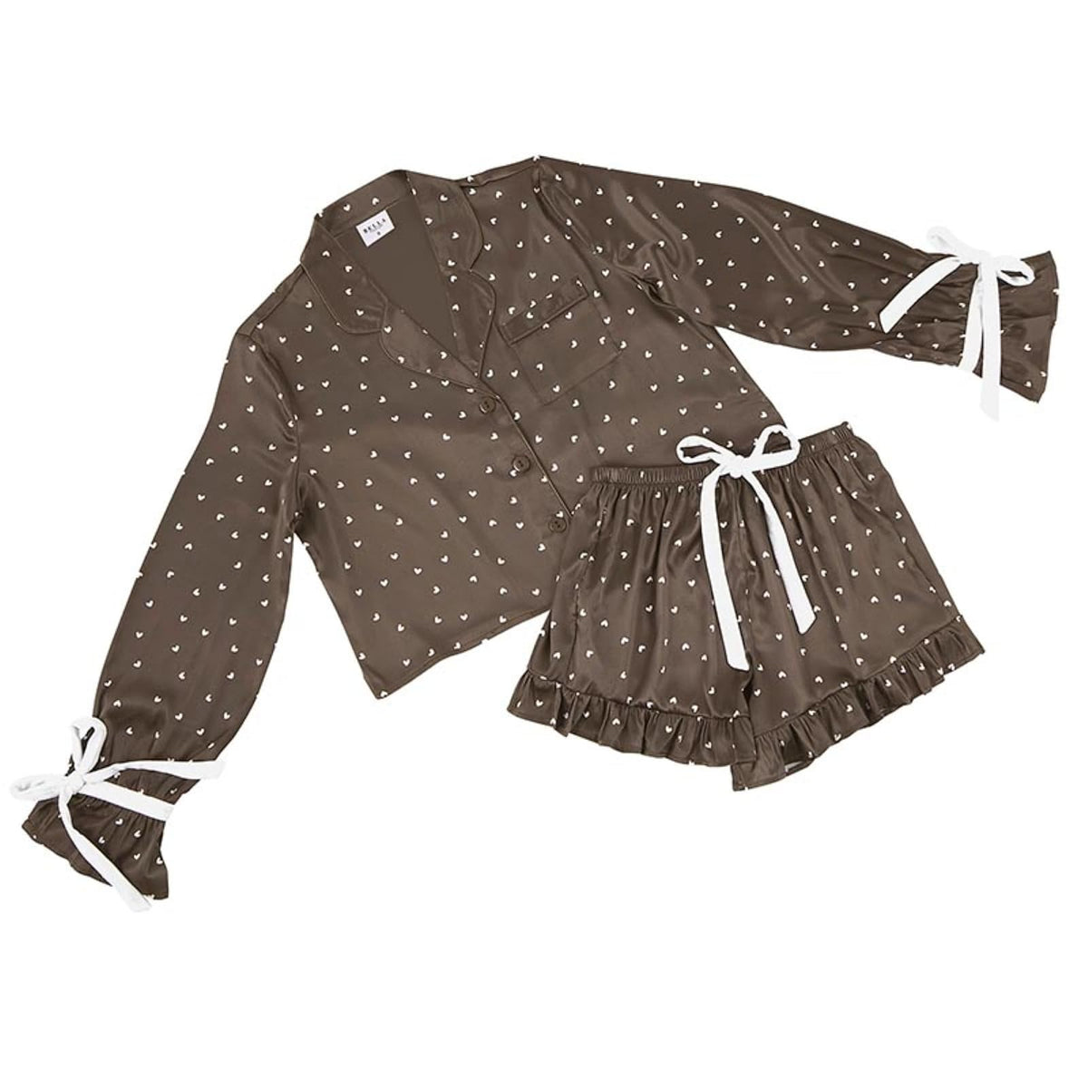 Bella Sleep + Spa Pajamas, X-Large, Hearts