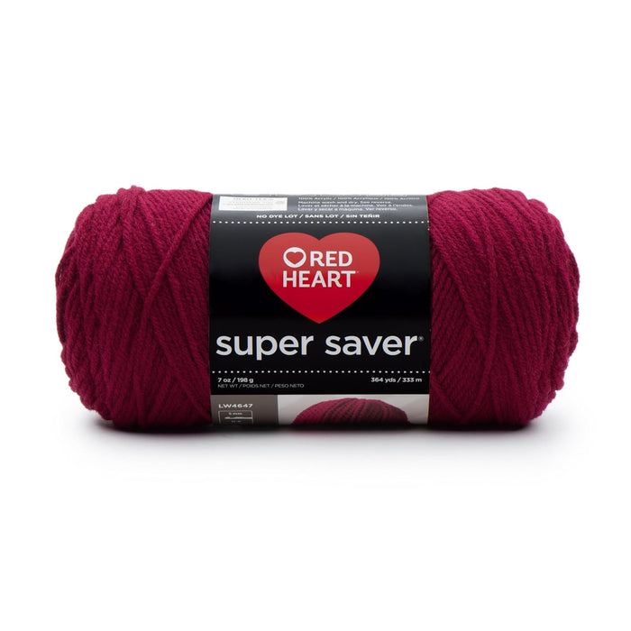 Red Heart Yarn, Single, Burgundy