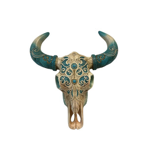De Leon Collections Wall Art, 11.8"L x 3.8"W, Turquoise/Tan