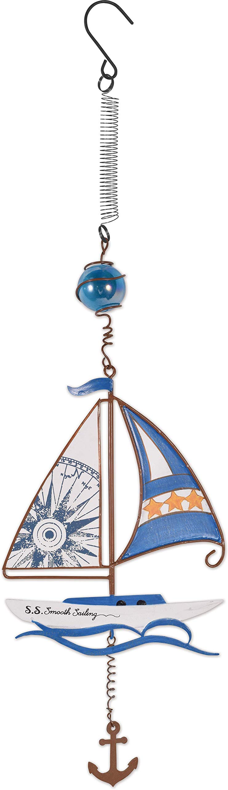 Sunset Vista Designs Hanging Ornament, 16-Inch, Sail Boat