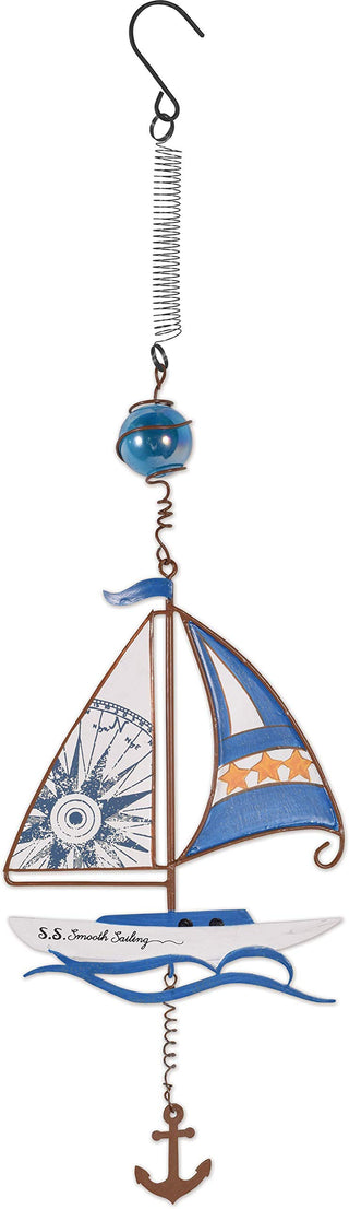 Sunset Vista Designs Hanging Ornament, 16-Inch, Sail Boat