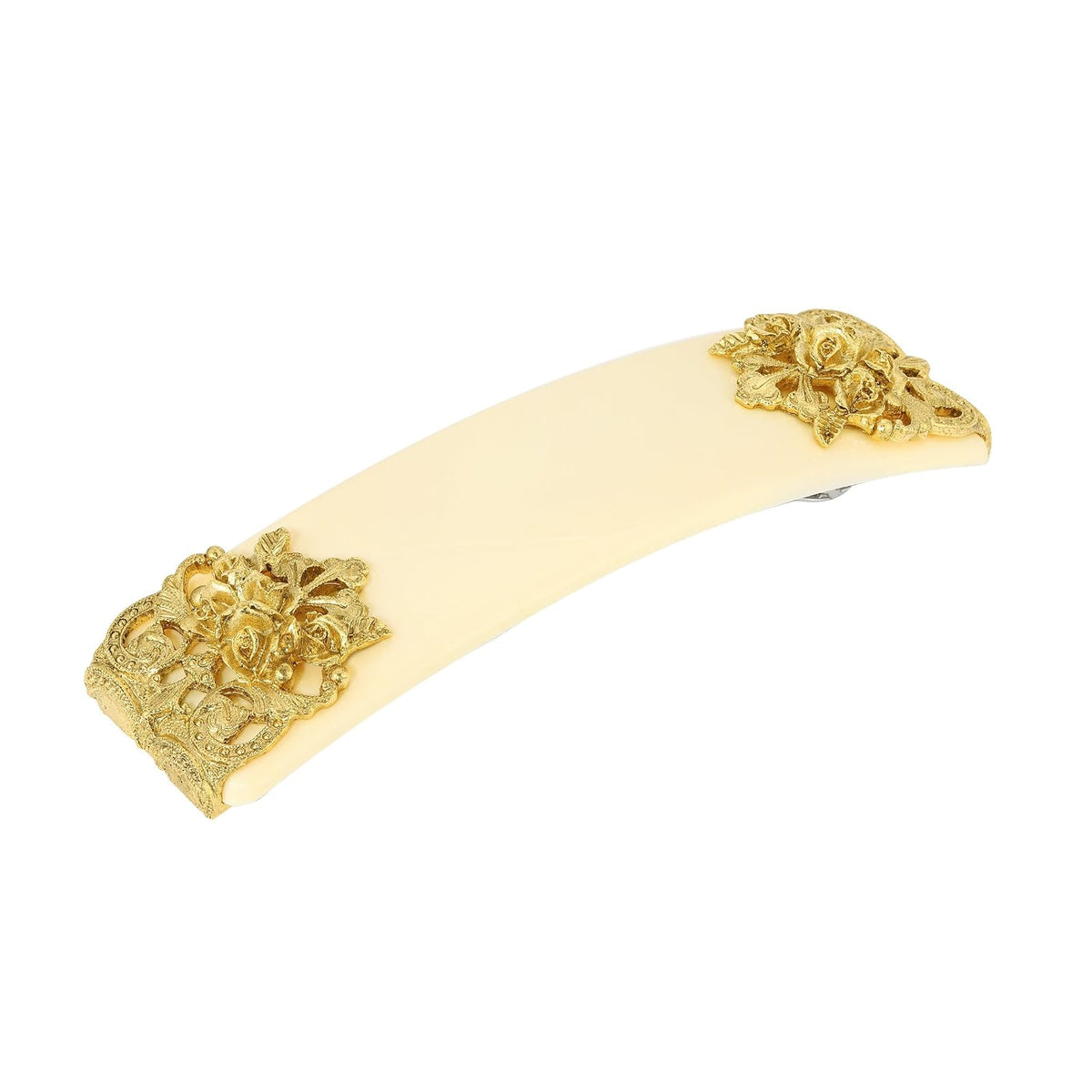 1928 Jewelry Company Hair Clip, 1 Count (Pack of 1), Ivory
