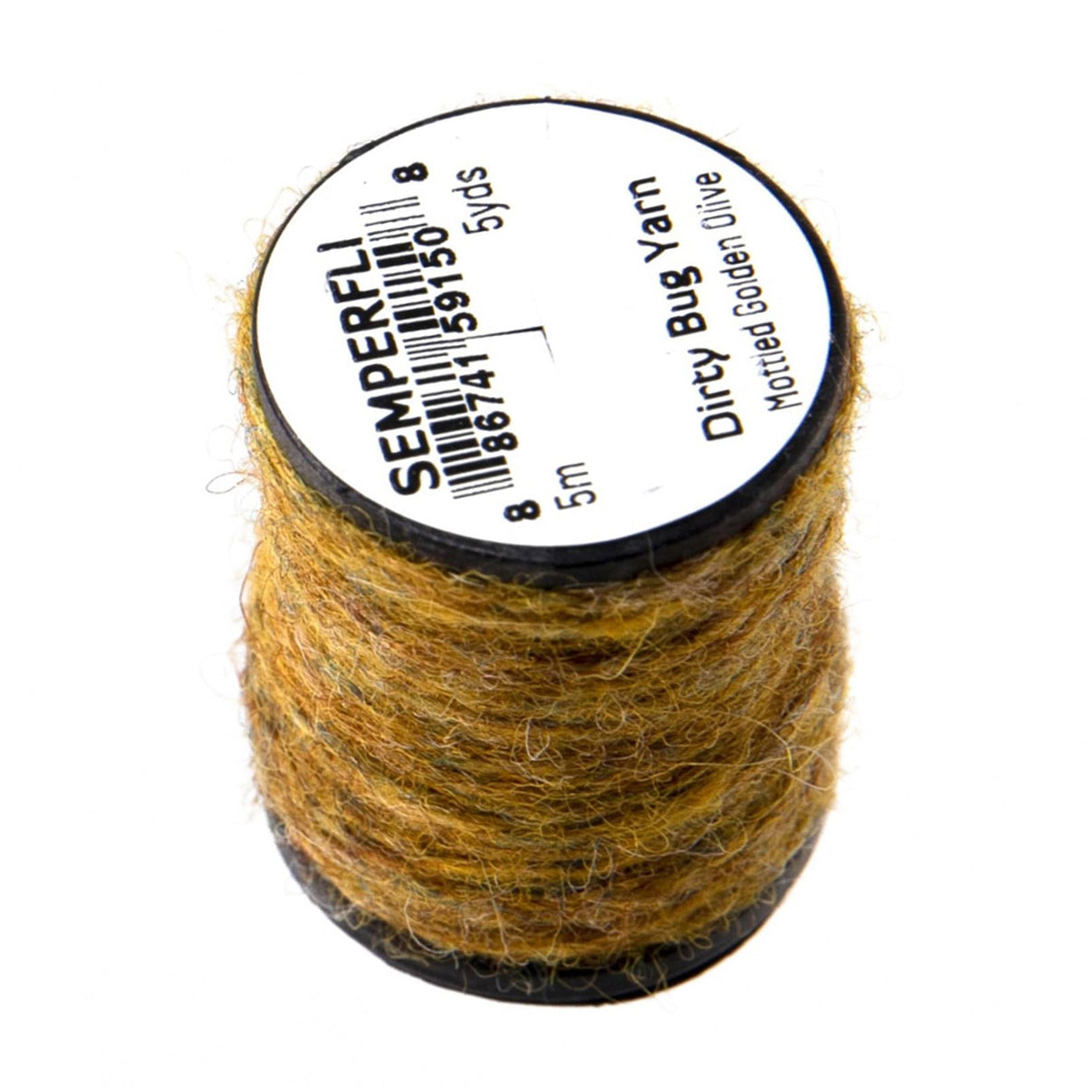 Semperfli Yarn, 5 meters, Mottled Golden Olive