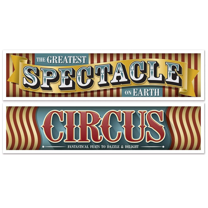 Beistle Vintage Circus Banners