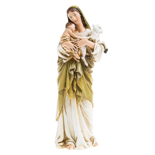 Roman 6 Inch Resin Virgin Mary Madonna Lamb Figure Statue Home