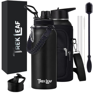 Trek Leaf Bottle, 32 Ounces, Black