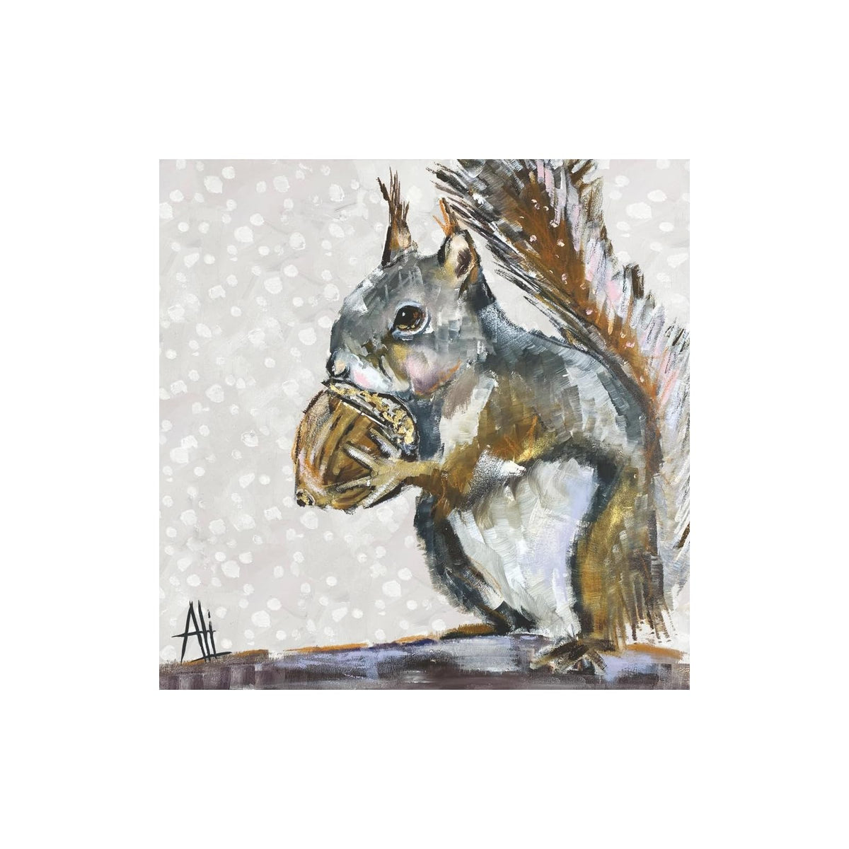 Paperproducts Design Disposable Napkin, 5" x 5", Squirrel Portrait 3-ply