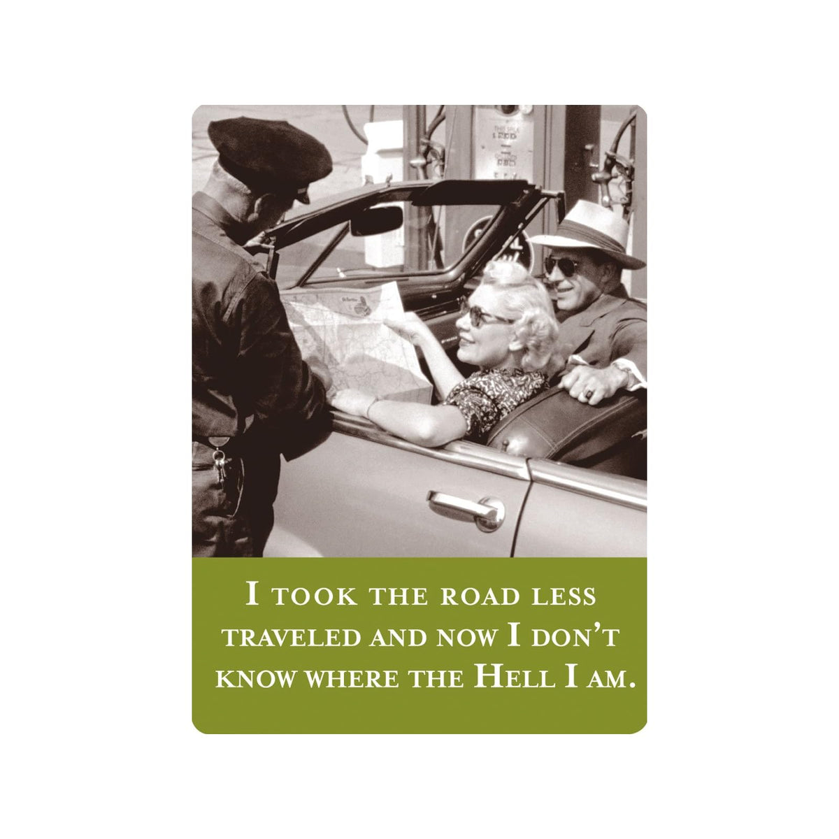 Shannon Martin Girl Designer Decorative Magnet, Small, Road Less Traveled