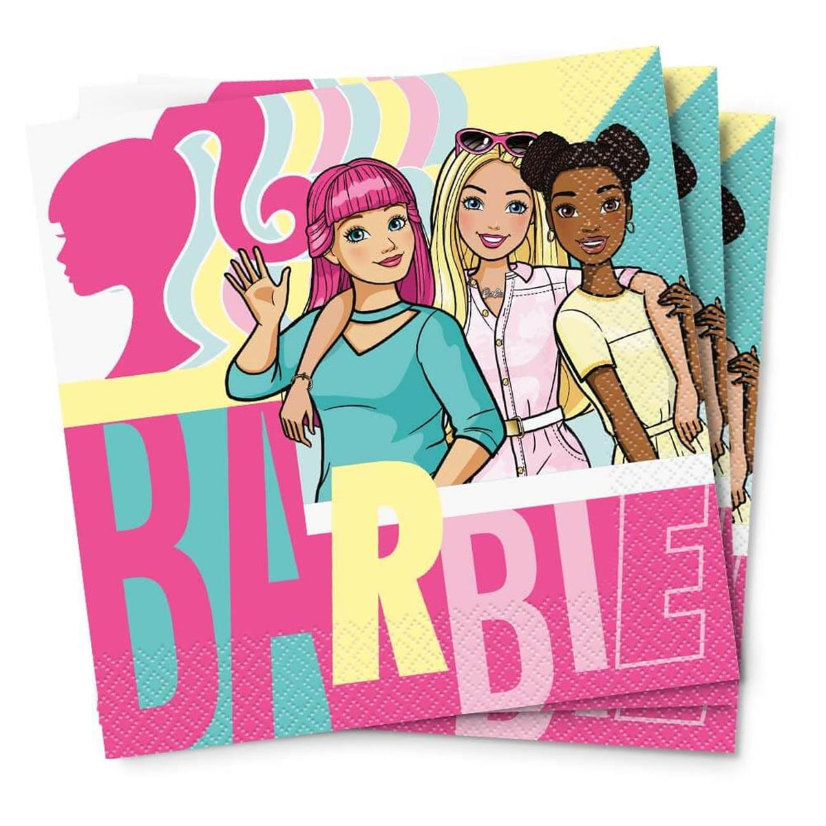 Unique Disposable Napkin, 6" x 6", Multicolor