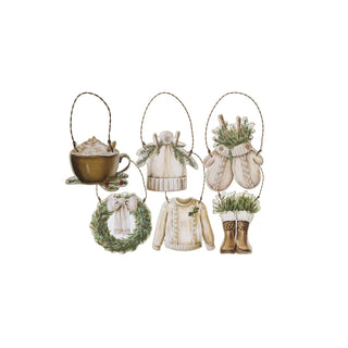 Primitives by Kathy Hanging Ornament, White, Rustic