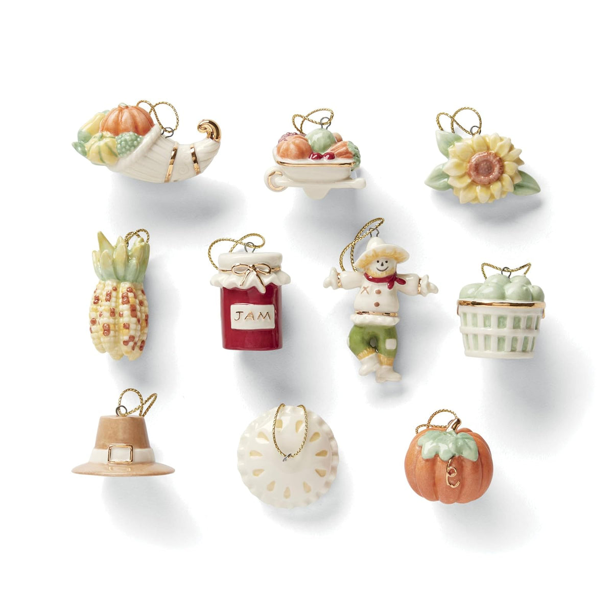 Lenox Hanging Ornament, 0.65 LB, Multi Color