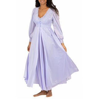 Shadowline Nightgown Nightshirt, Large, Peri Frost