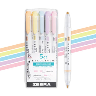 Zebra Pen Marking Pen, 1 Count (Pack of 5), Gentle A