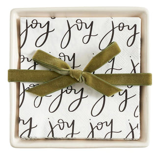 Santa Barbara Design Studio Napkin Holder, 5.75" Square, Joy
