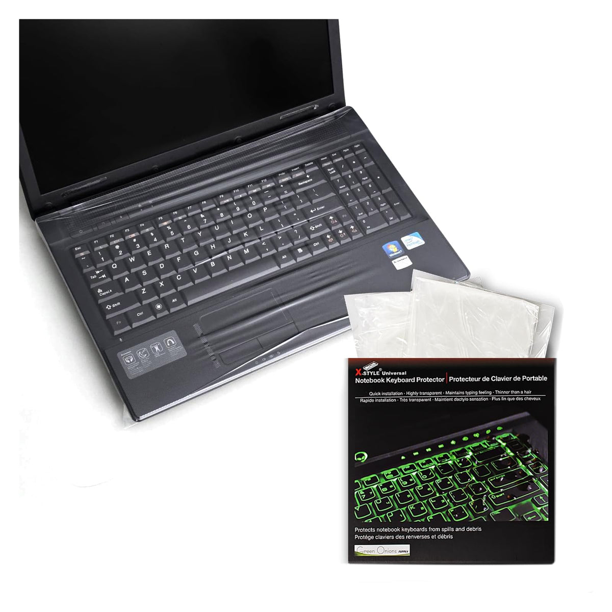 Green Onions Supply Electronic Device Skin, 16/17 Inch, Clear
