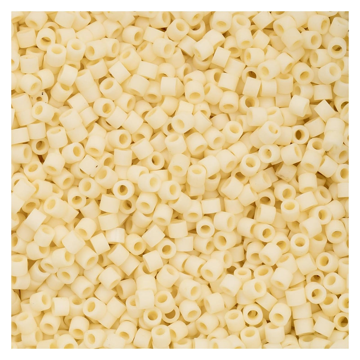 John Bead Craft Bead, Size 11, Opaque Dark Cream