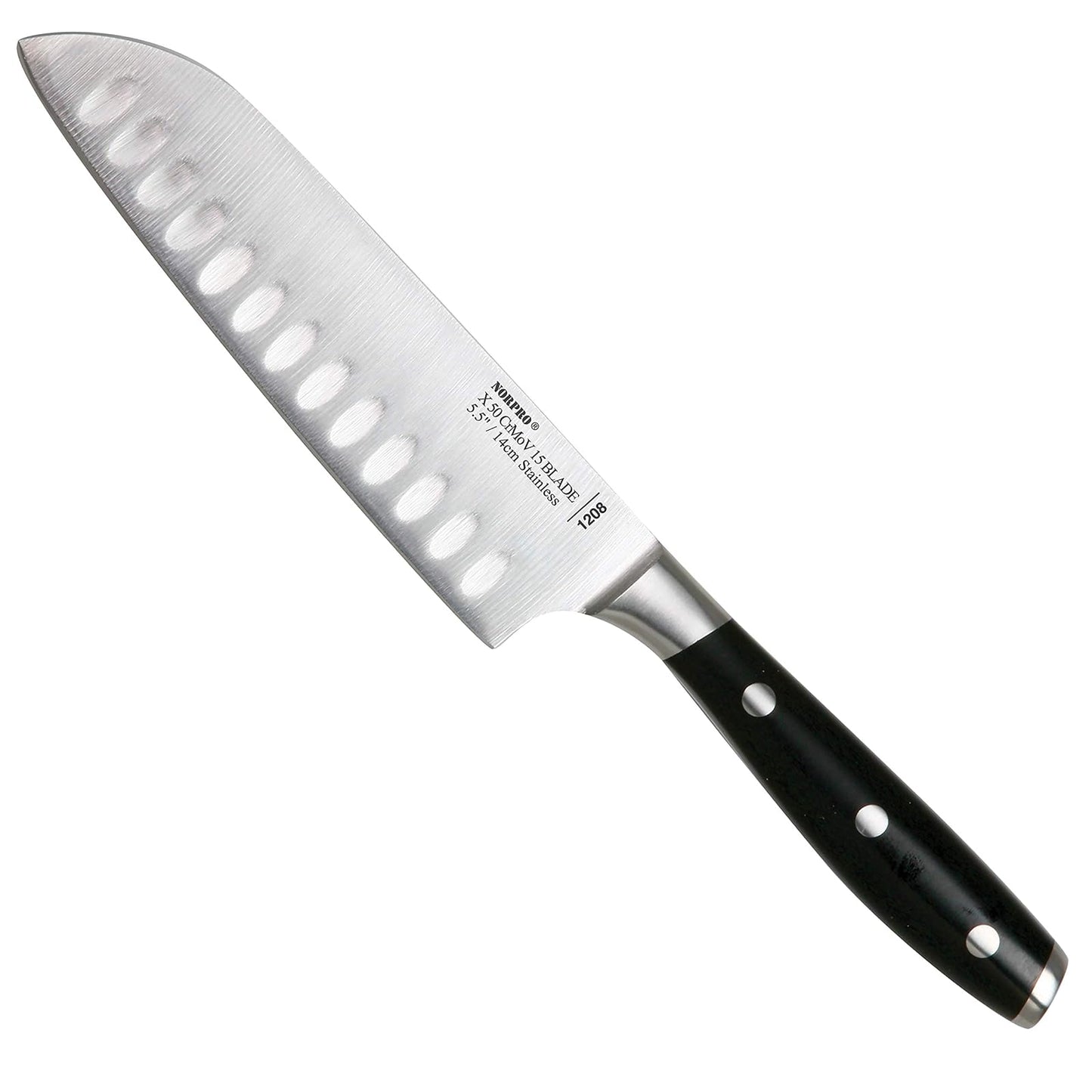 Norpro Stainless Steel Santoku Knife, 5.5-Inch