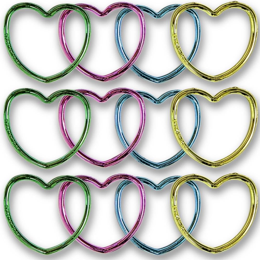Unique Industries Unique Shiny Heart Metallic Bracelets, 12 Ct.