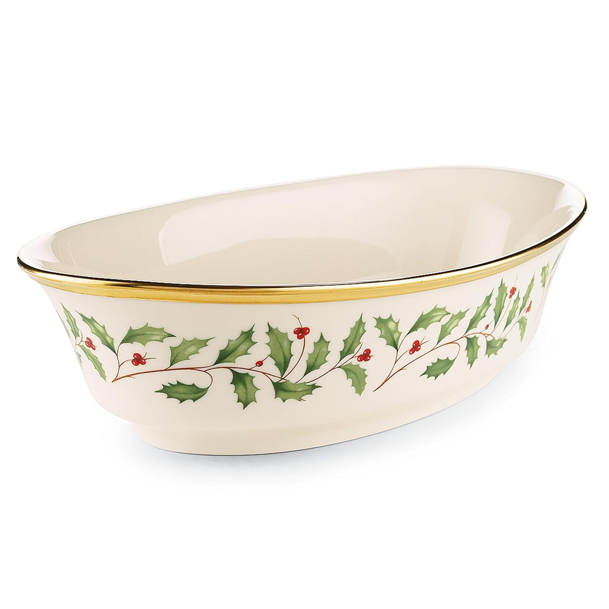Lenox Dishware Bowl, 2.20 LB, Red & Green