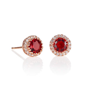 namana Earring, 7.5mm, Red