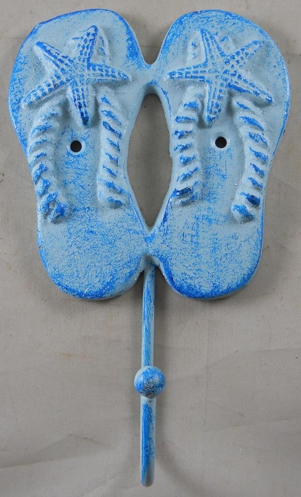 Moby Dick Specialties GSM Cast Iron Flip Flop Hook with Starfish Motif