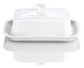 Pillivuyt Large Butter Tray with Cover, European Style