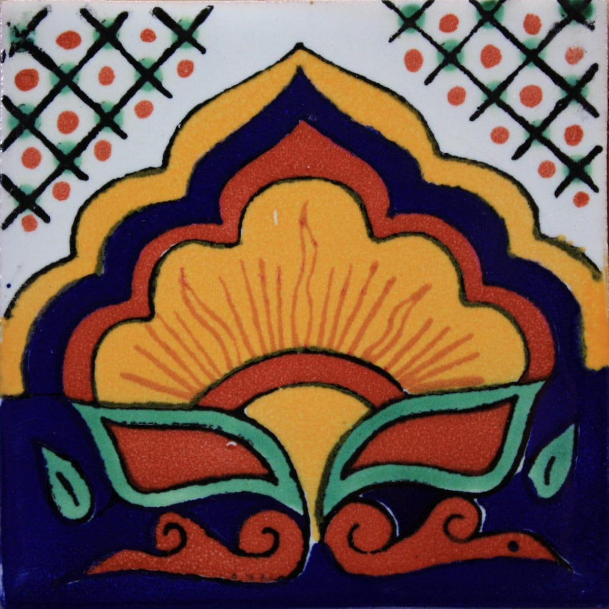 Fine Crafts & Imports Tile, clay, Multicolor