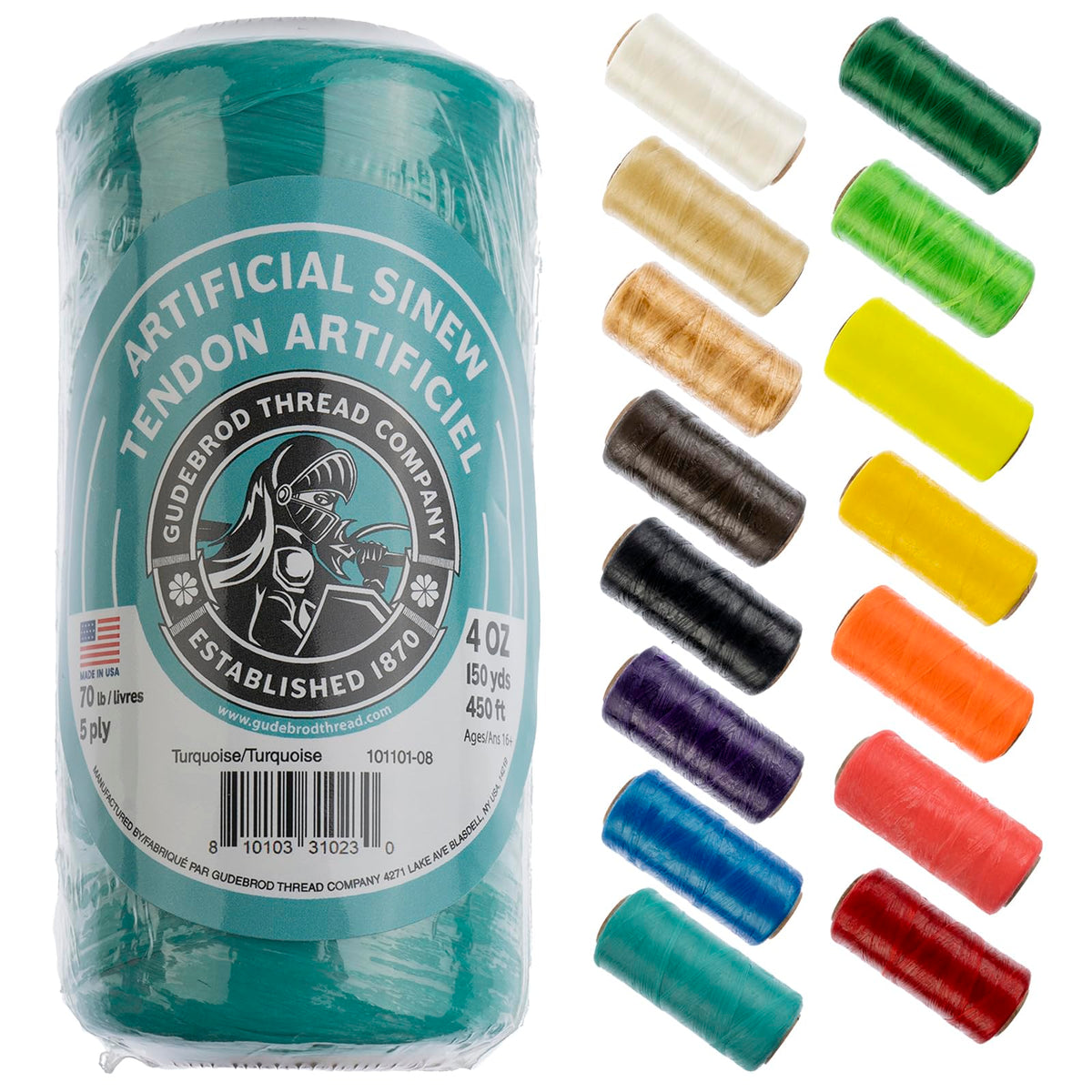 Gudebrod Yarn, 450ft, Turquoise