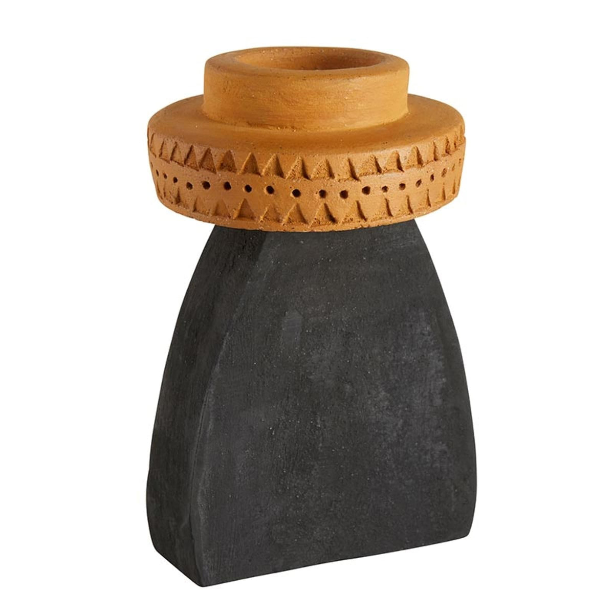 47th & Main Candle Holder, 7" Tall, Abstract Slab