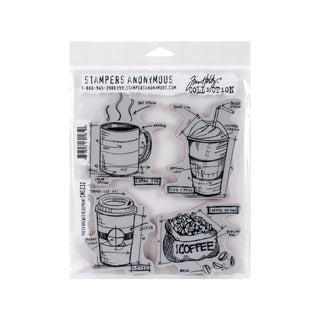 Stampers Anonymous Rubber Stamp, 7 x 8.5", Red, Black