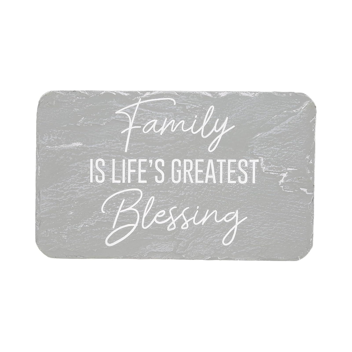 Pavilion Gift Company Decorative Signage, 7" x 4.25", Gray & White