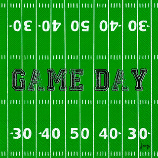Boston International IHR 3-Ply Paper Napkins, 20-Count Cocktail Size, Game Day Field