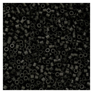 John Bead Craft Bead, Size 11, Opaque Black Matte