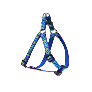 LupinePet Animal Harness, 1/2" by 10"-13" girth, Blue/Green