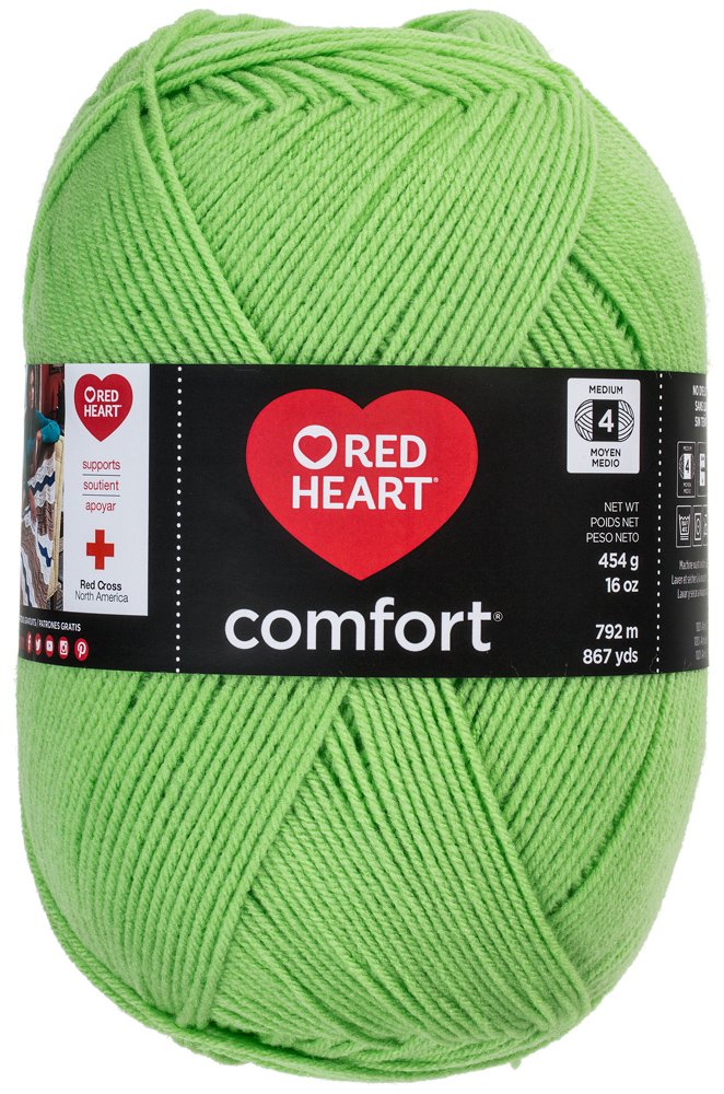 Red Heart Yarn, 4 (Medium), Melon Green