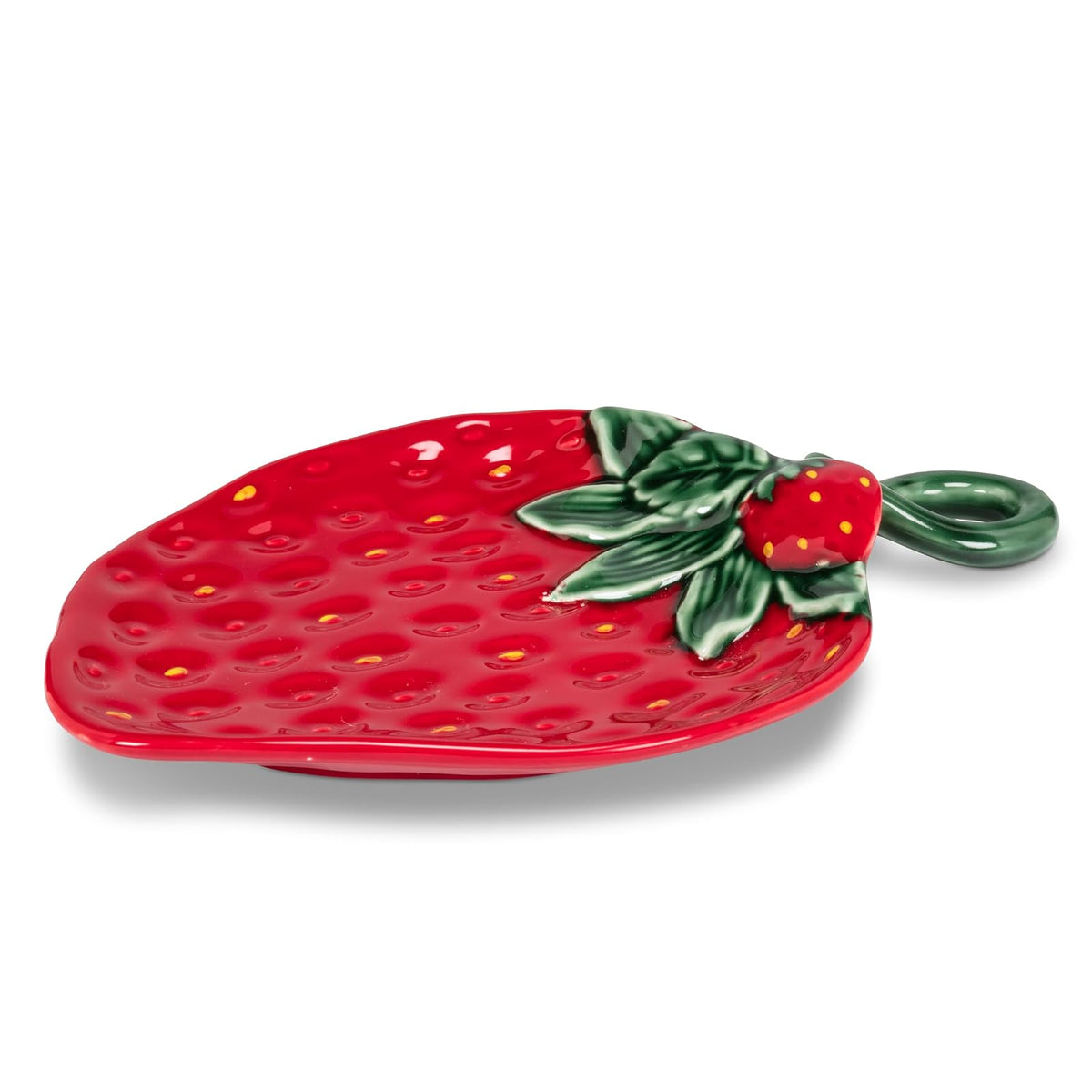 Abbott Collection Dishware Plate, 8.5"D, Green/Red