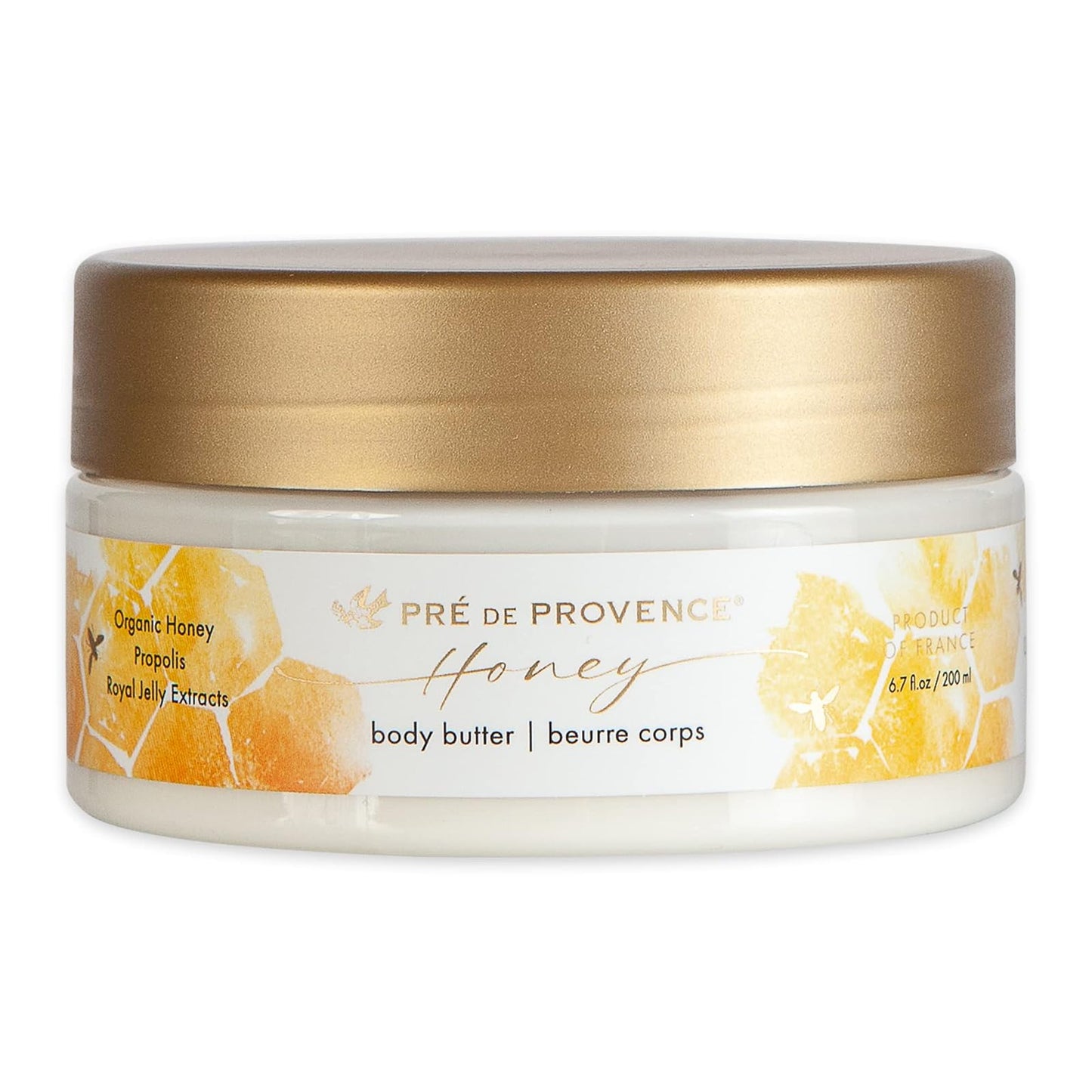 European Soaps Pre de Provence Honey Collection Deeply Nourishing Body Butter, 6.7 Fl Oz
