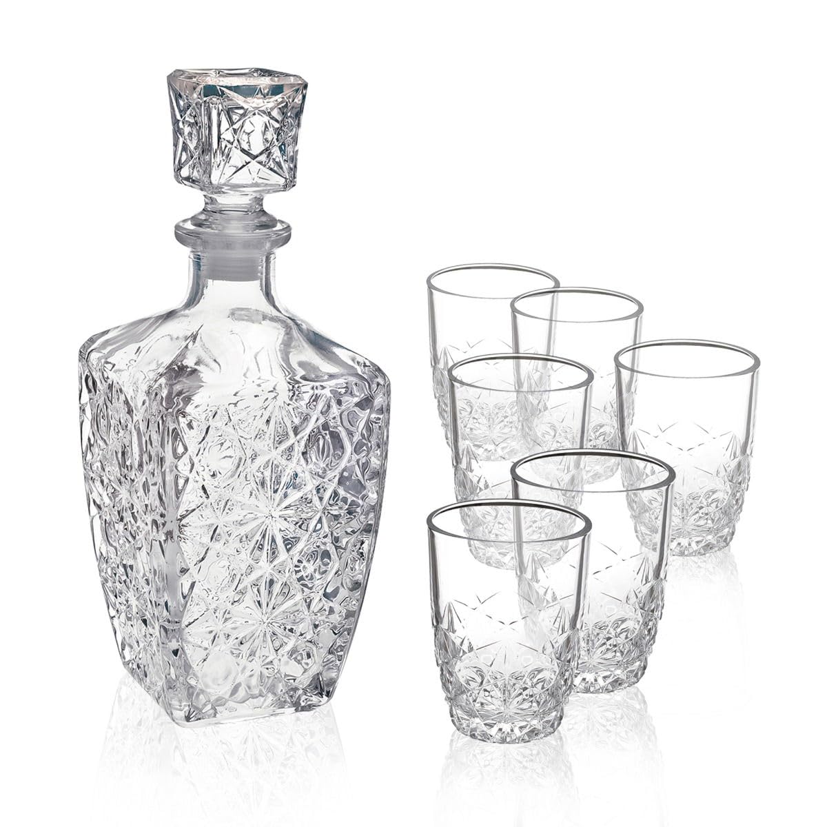 Bormioli Rocco Dedalo 7-Piece Liqueur Set