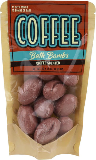 Gift Republic Coffee Bath Bombs 10-Pack Coffee Scent 150 Grams