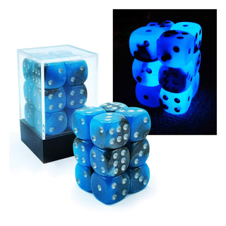 BESCON DICE Game Dice, 16mm, 16mm D6 Blue Dawn