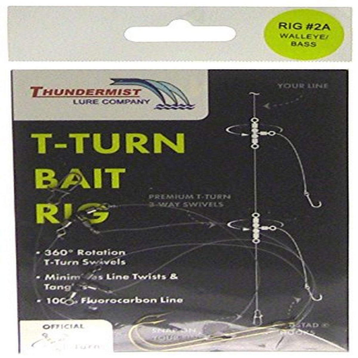 Thundermist Lure Company Fishing Hook, Medium, Clear